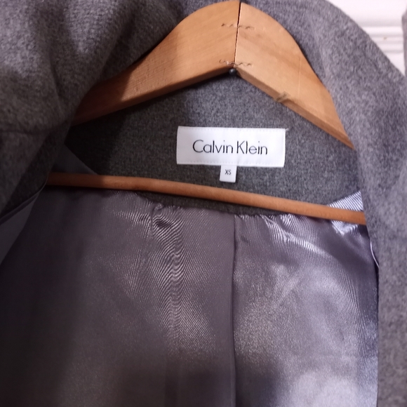 Calvin Klein Grey Wool Coat - Picture 4 of 8